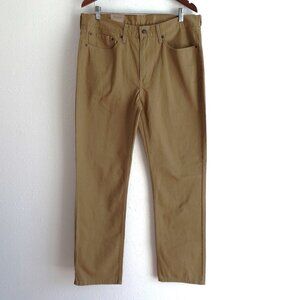 Levi's 514 Straight Leg Jeans Men's Size 36x32 Brown Cotton Classic Regular Fit